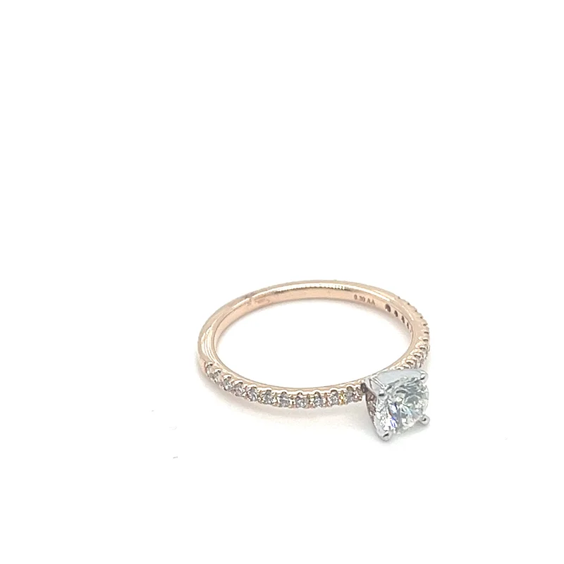 0.52CT BR H-SI1 NCT/14KRG BR 0.20CTW DIA PRONG SET ENG RING