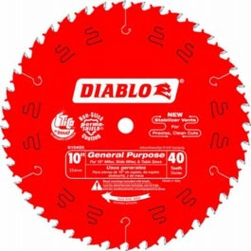 10-In. 40-TPI Carbide-Tipped Finishing Saw Blade