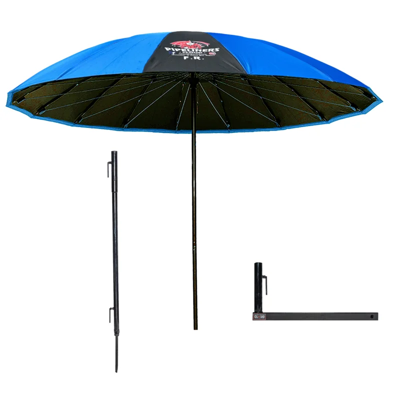 10' Tailgaters Complete Shade System Blue: Flame Resistant