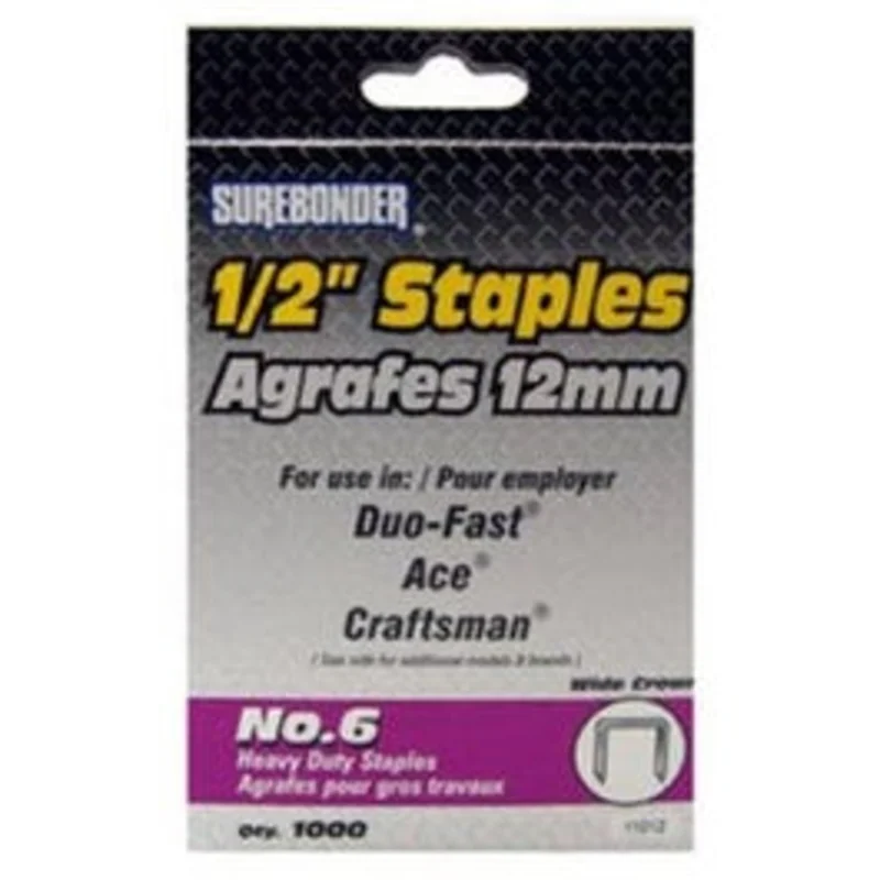 1000-Pack #6 Heavy-Duty 1/2-Inch Staple
