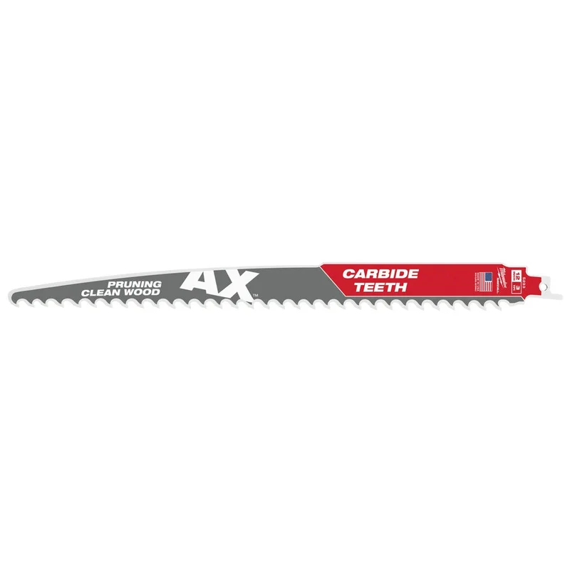 12" 3 TPI The AX with Carbide Teeth for Pruning & Clean Wood SAWZALL Blade 3PK