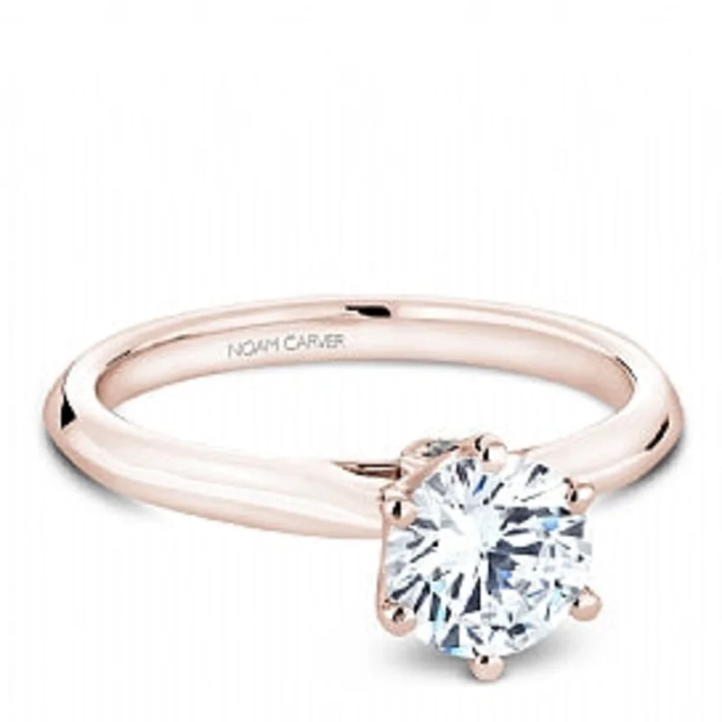 14KRG 0.02CT BR CATHEDRAL AND HIDDEN DIA ENG RING SIZE 6.5 1CT CZ CENTER
