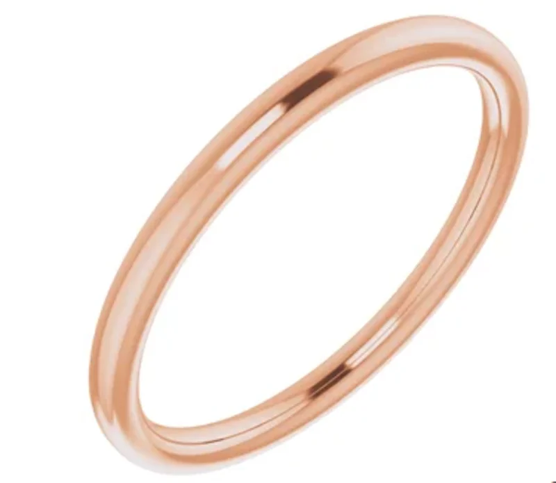 14KRG 1.4MM PIPE CUT BAND  SIZE 2.25