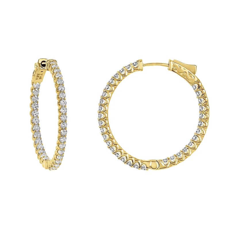 14KRG 2.25CTW BD DIA IN/OUT HOOPS