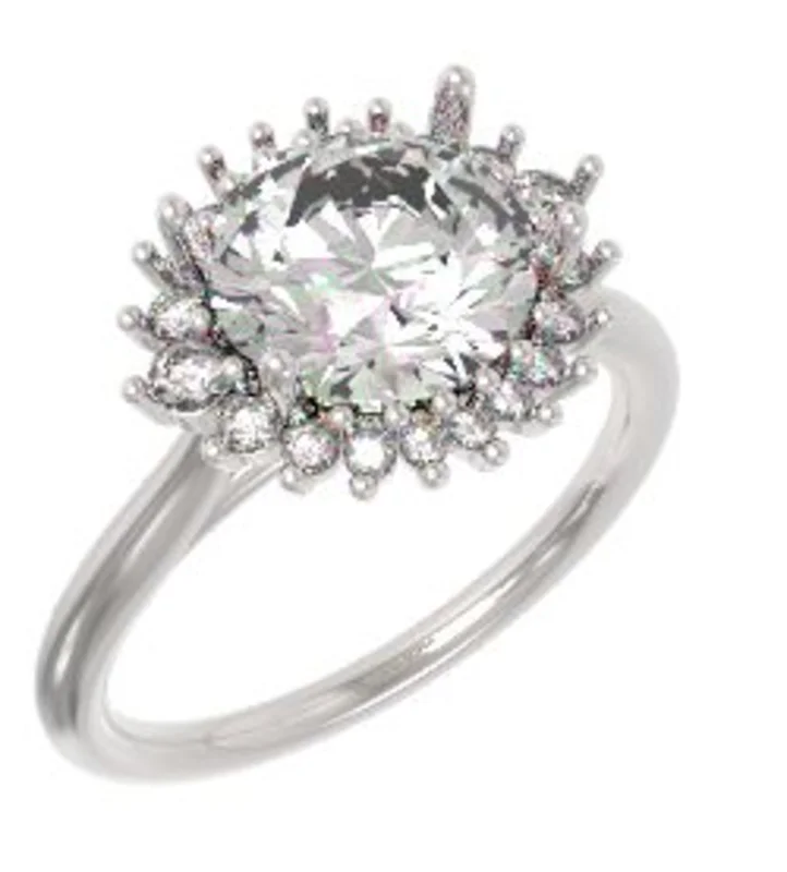 14KRG BR 0.18CTW DIA HALO ENG RING