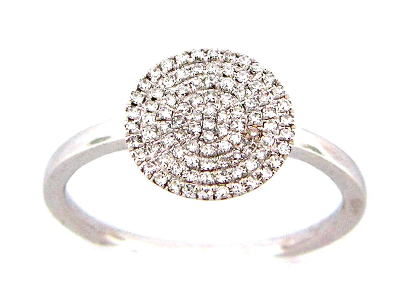 14KWG 0.20CTW BR DIA PAVE DIA CLUSTER RING