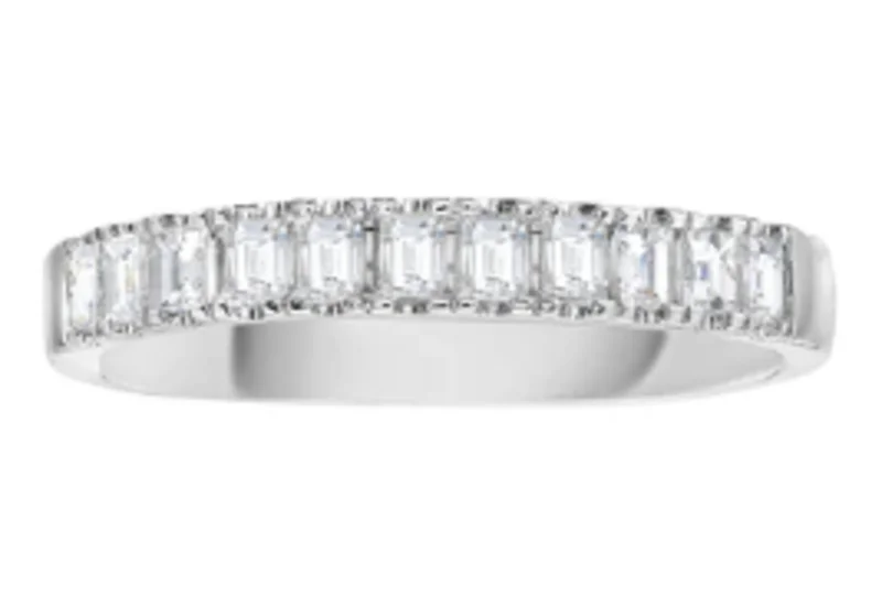 14KWG 0.56CTW EM U PRONG WEDDING BAND