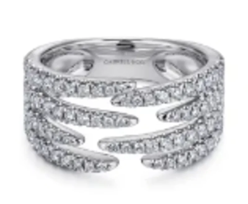14KWG 0.86CTW BR OPEN WIDE PAVE BAND