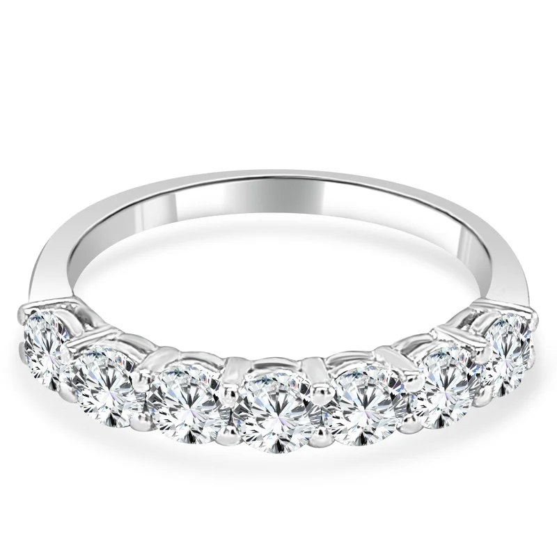 14KWG 1.00CTW BR DIA AIRLINE BAND SIZE 6 7 DIAMONDS