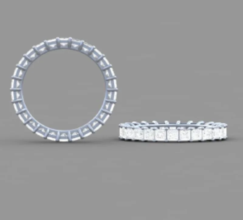 14KWG 2.18CTW PR LAB DIA ETERNITY BAND