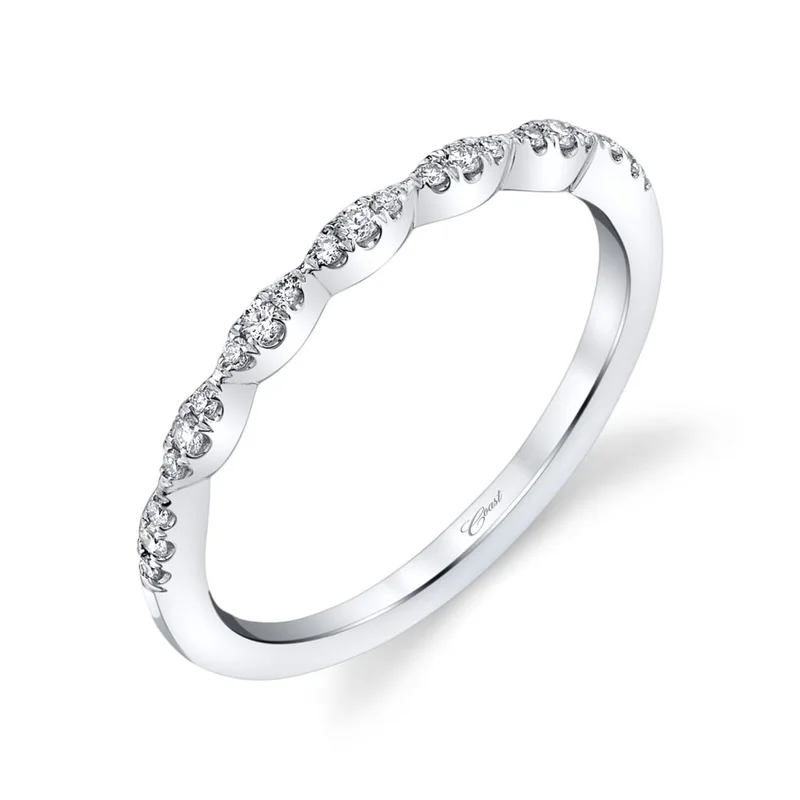14KWG BR 0.12CTW DIA FISHTAIL SET BAND.