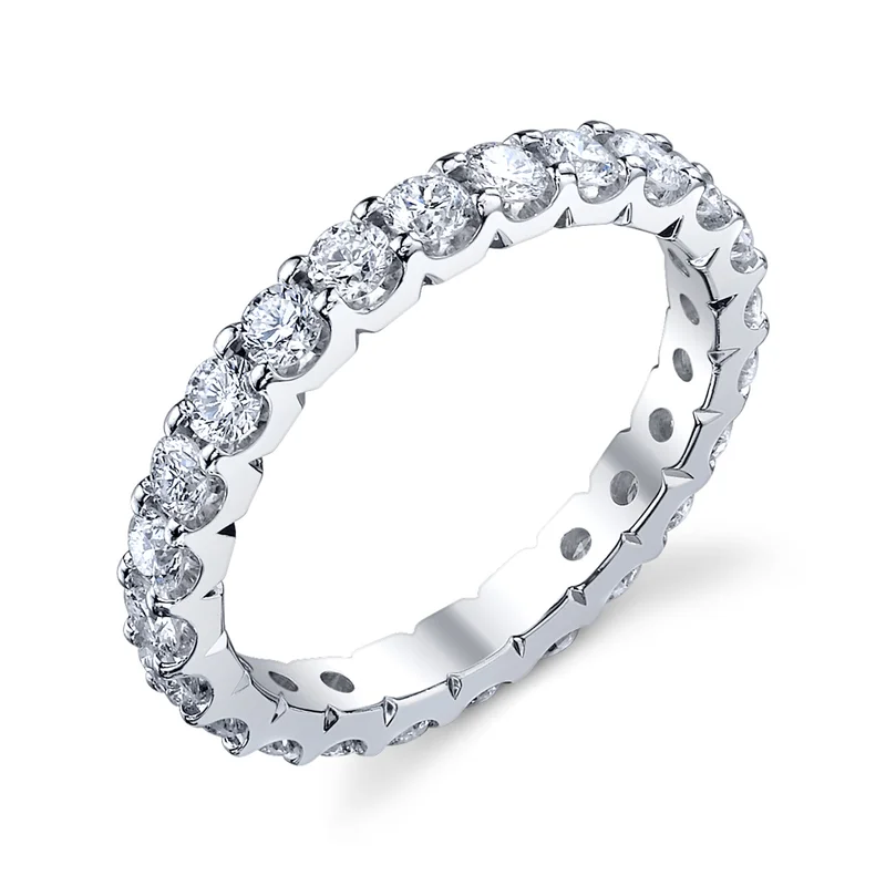 14KWG BR 0.48CTW DIA PRONG SET ETERNITY BAND  40 DIA = 0.48