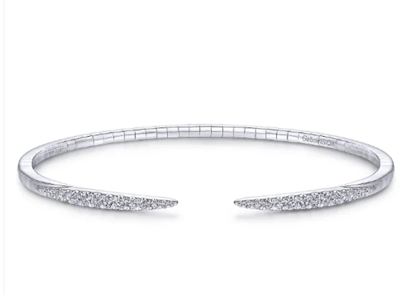14KWG BR 0.51CTW DIA PRONG SET FASHION CUFF.  SERIAL # S552669
