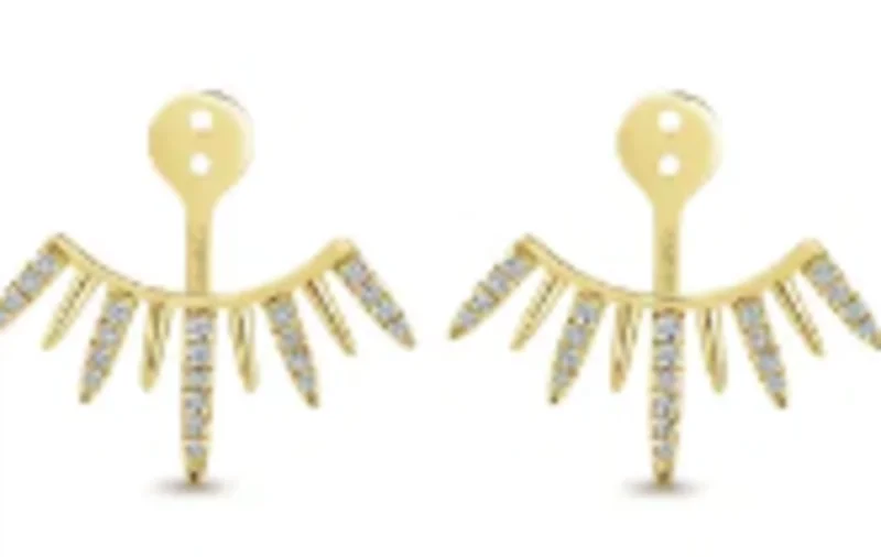 14KYG 0.29CTW BR DIA ICICLE ENHANCER EARRINGS SN: S1407649