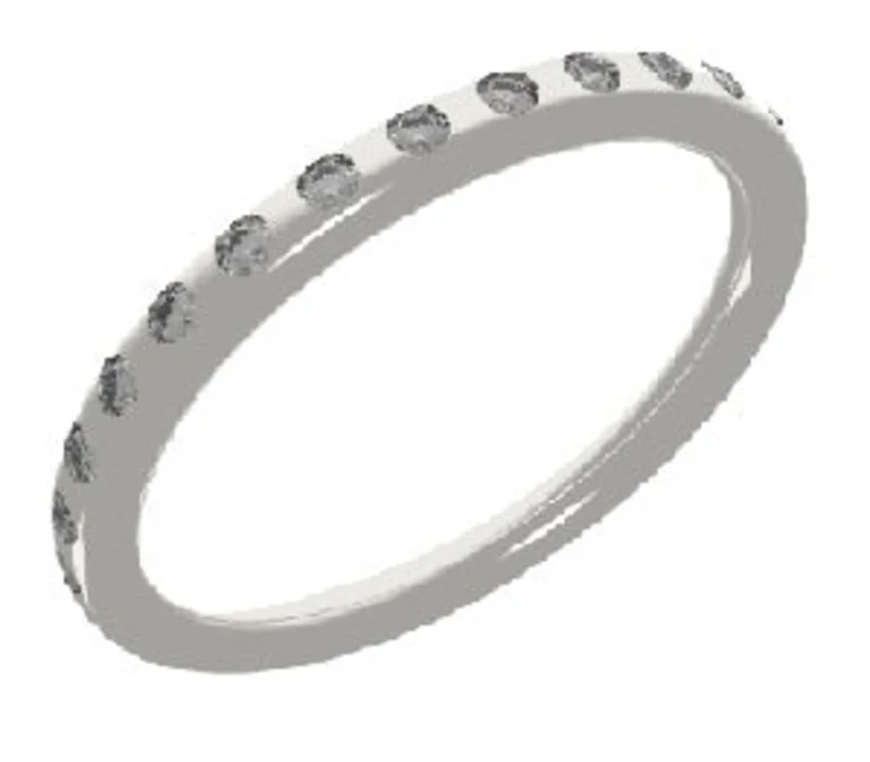 14KYG BR 0.30CTW DIA FLUSH MOUNT ETERNITY BAND.