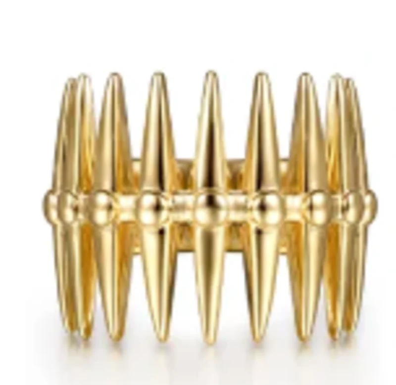 14KYG LONG SPIKES RING     SERIAL#S1623995