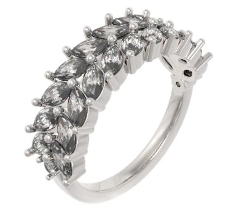 14KYG MQ/BR 1.61CTW DIA BAND RING