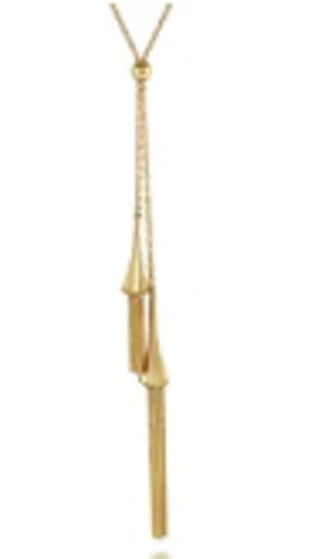 14KYG TWO STRAND DROP NECKLACE     SERIAL#S1623955