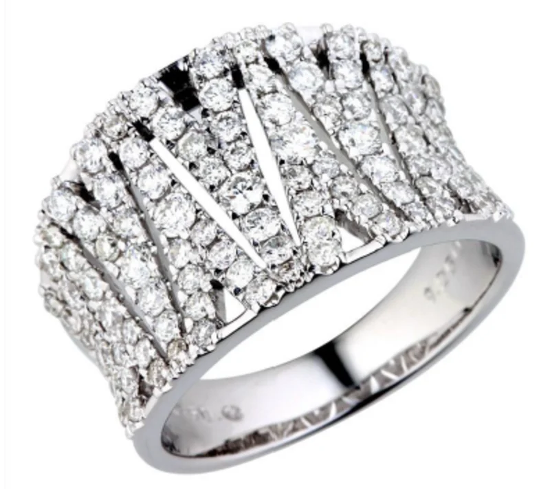 18KTT Y/W FASHION BAND V V 1.23CTW