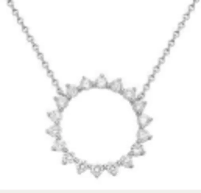 18KWG 0.47CTW BR DIA OPEN SUN PENDANT