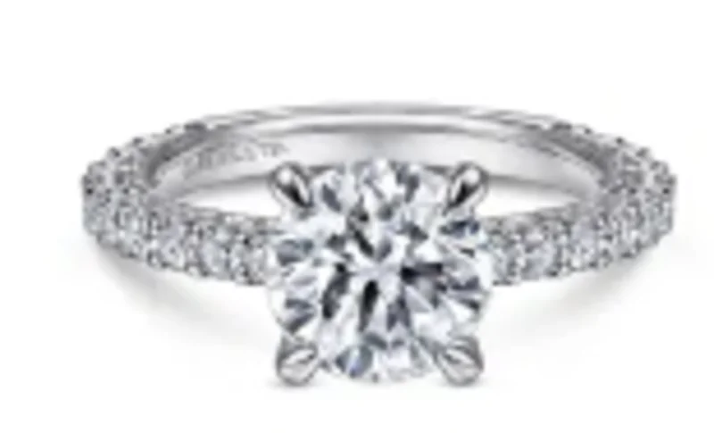 18KWG 0.63CTW BR GIA DIA OV UNDER HALO AND DIA SHANK ENG RING      C-Y   SERIAL#S1633587