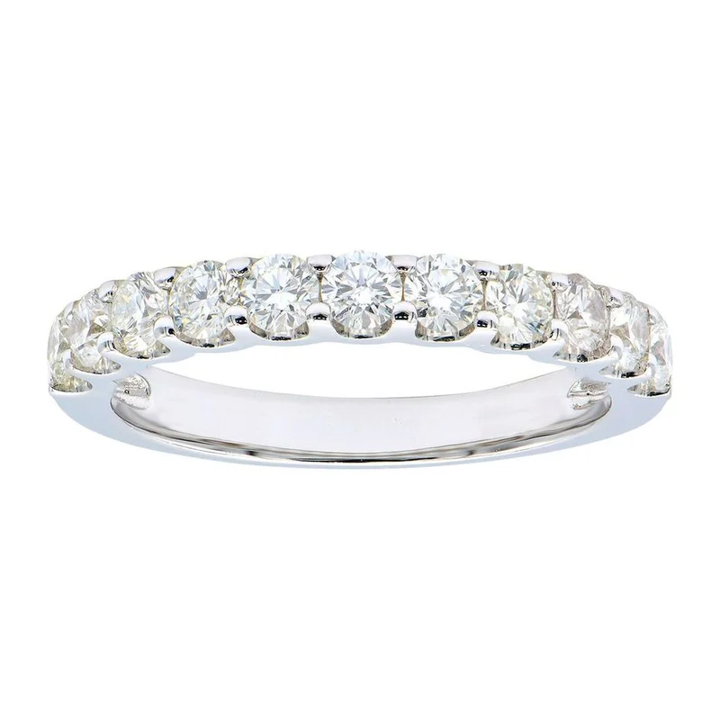 18KWG 0.88CTW BR DIA U PRONG WEDDING BAND