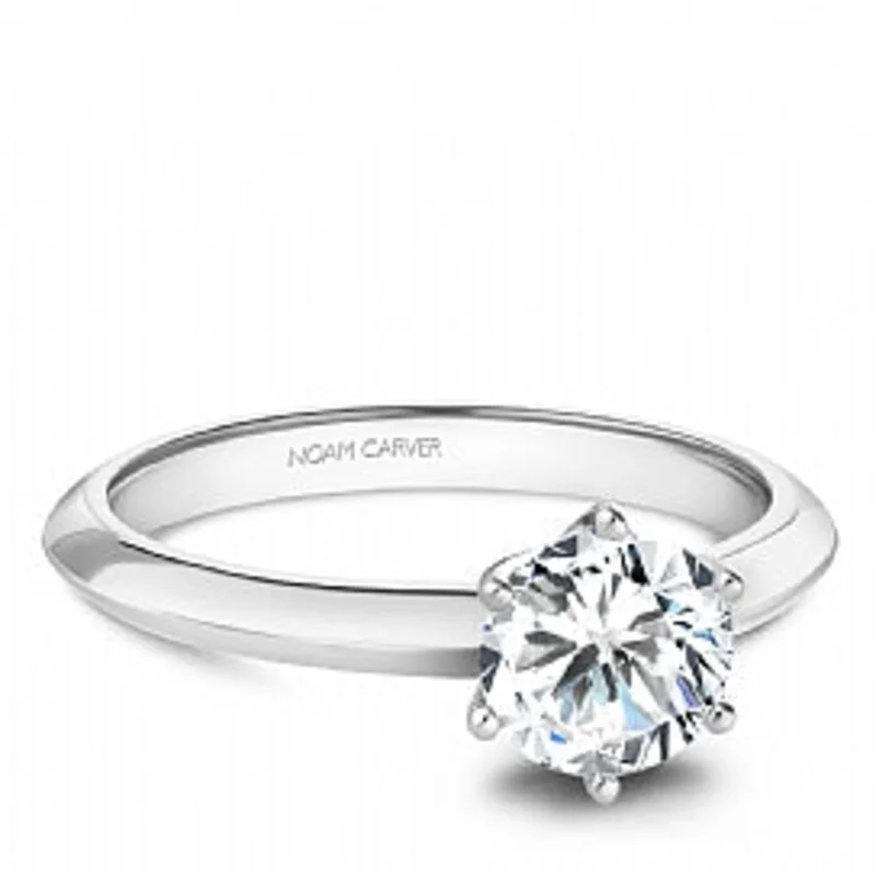 18KWG SHANK & 18KYG 4-PRONG HEAD ENGAGEMENT RING SIZE 7MADE FOR 1.99CR CUS 7.16x6.75x4.51MM