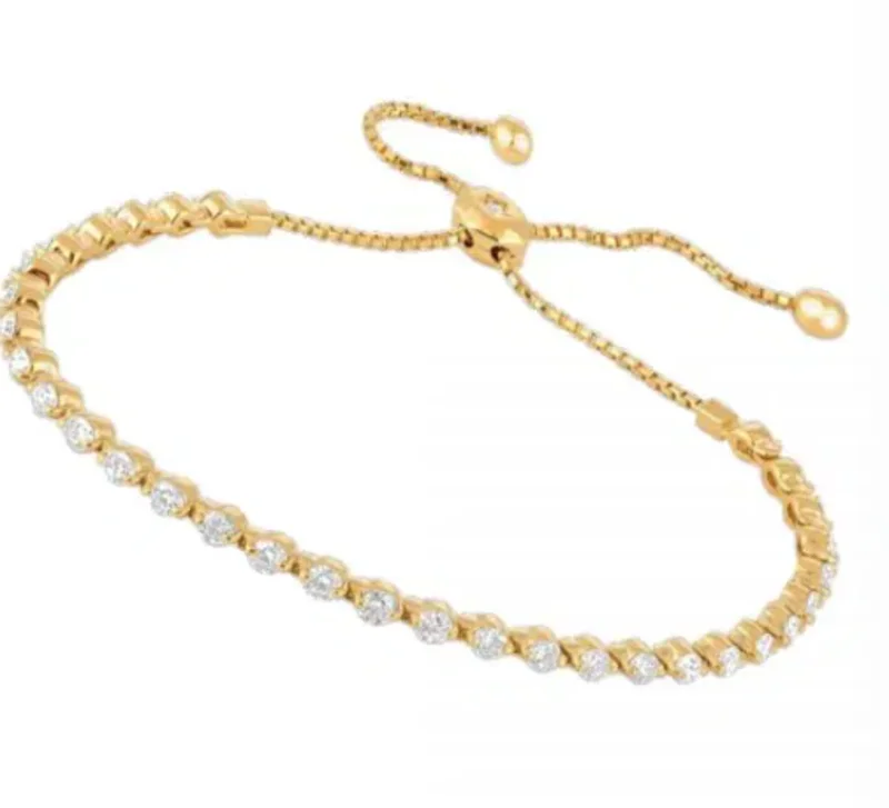 2.75CTW BOLO DIA BRACLET 14KWG