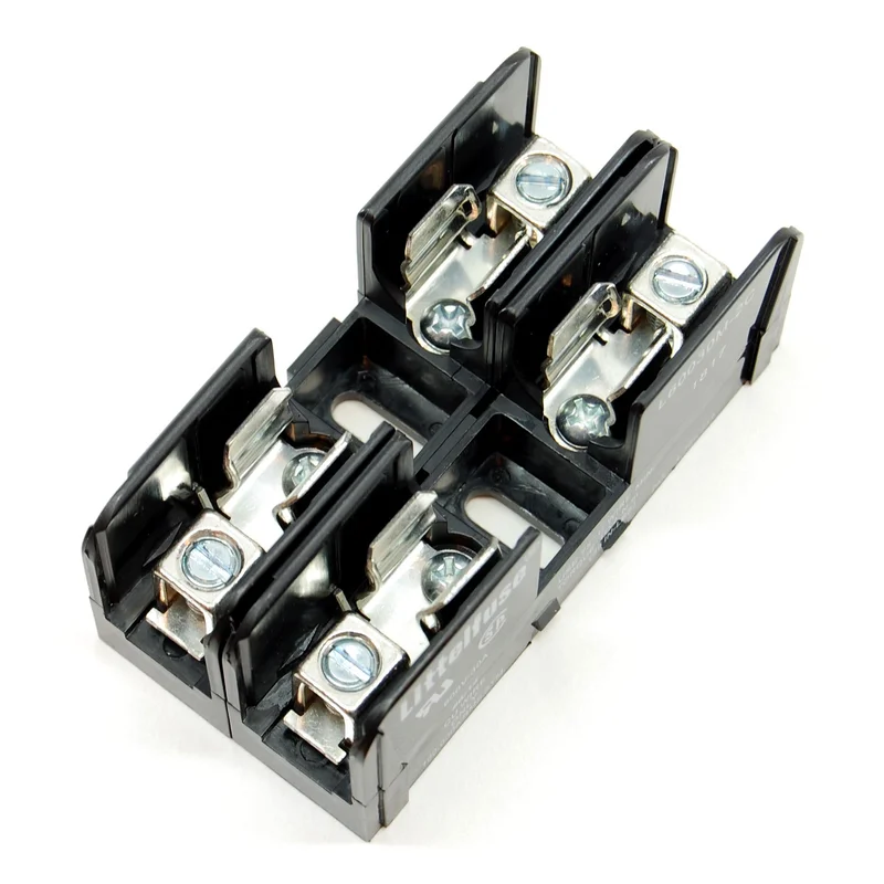 2-pole fuse holder for 10x38mm fuses, 30A 600V