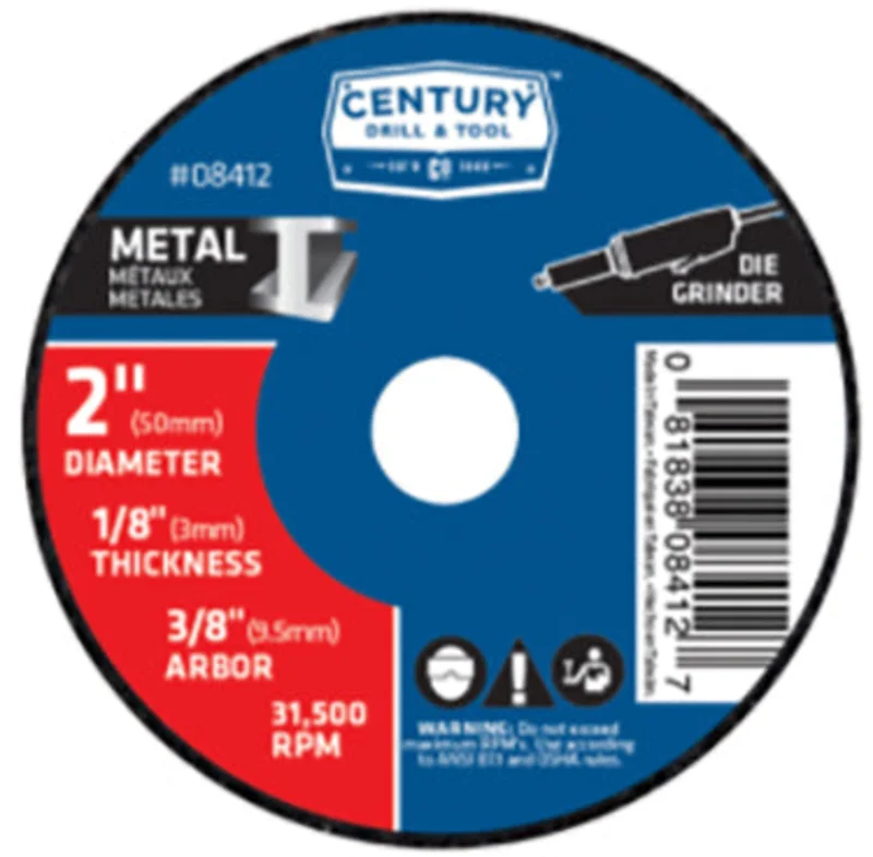 2"X1/8" CUTOFF WHL 3 PAK