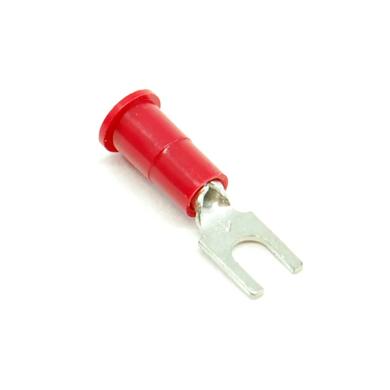 22-18 gauge #6 narrow spade terminal, red (25 pack)