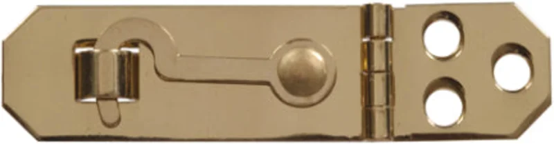 3/4 SOLID BRASS HASP W/HOOK