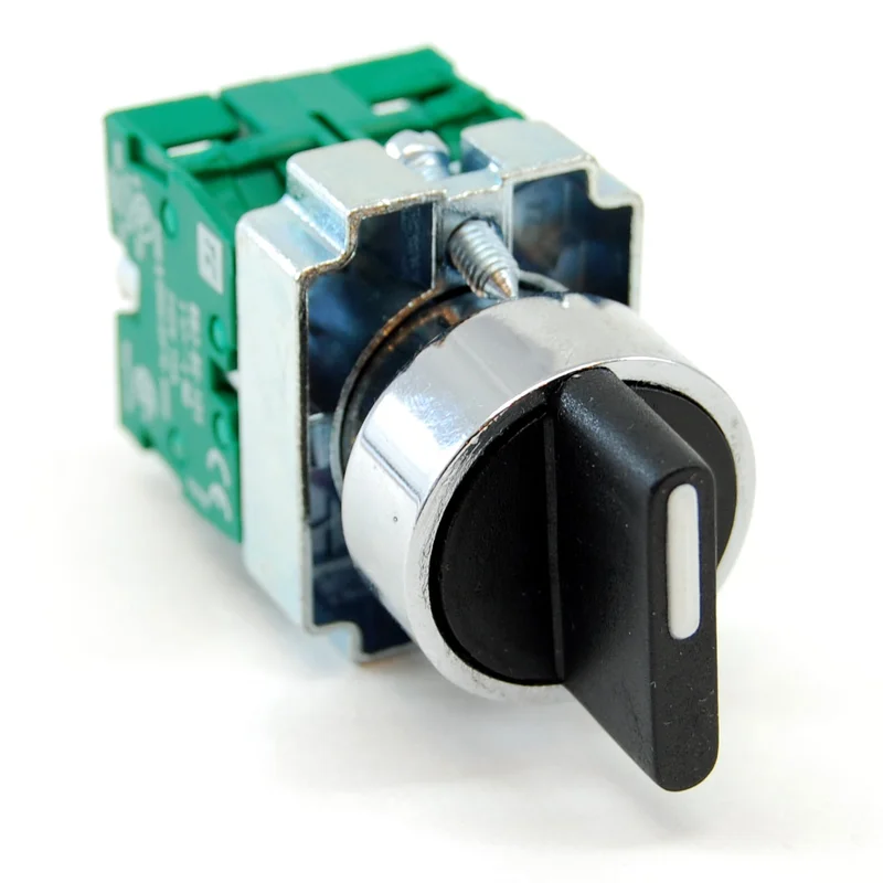 3 position maintained selector switch, 2 NO contactors