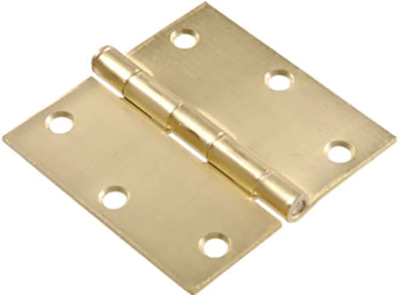 3 SATIN BRASS SQ HINGE