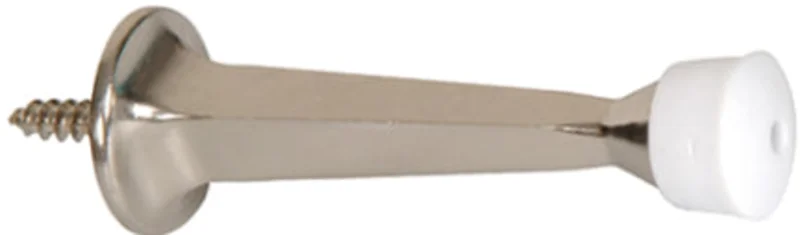 3 SATIN NICKEL RGD DOORSTOP