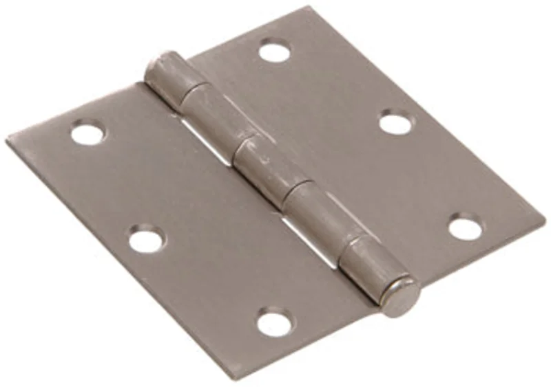 3 SATIN NICKEL SQ HINGE