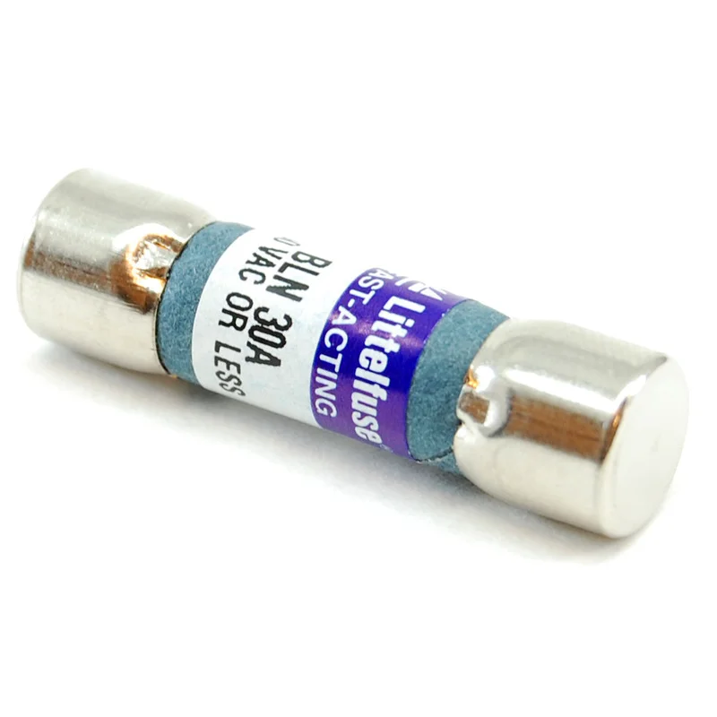 30A/250V fast acting fuse, fiber body, BLN 10x38mm