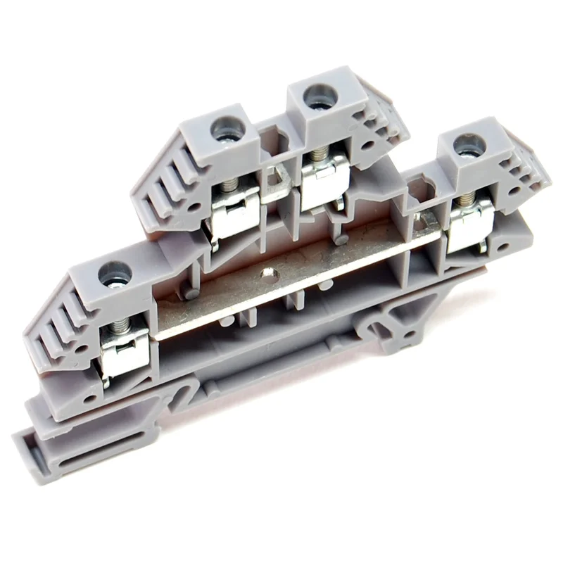 30A terminal block, 2 level, DIN rail mount
