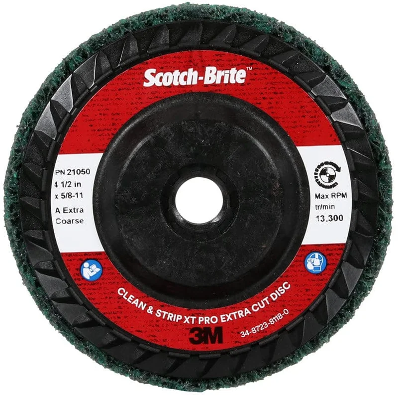 3M Scotch-Brite Clean & Strip XT Pro Extra Cut Disc 4 1/2" X 5/8-11" Type 27 21050