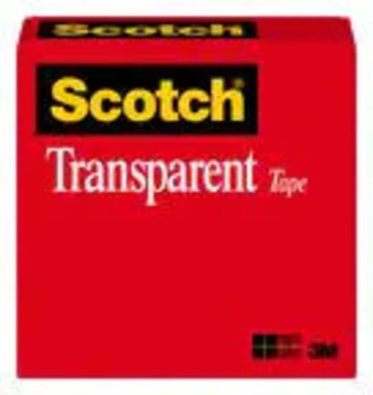 3M Scotch Transparent Tape Refill Rolls 3/4" x 72 yards, 3"