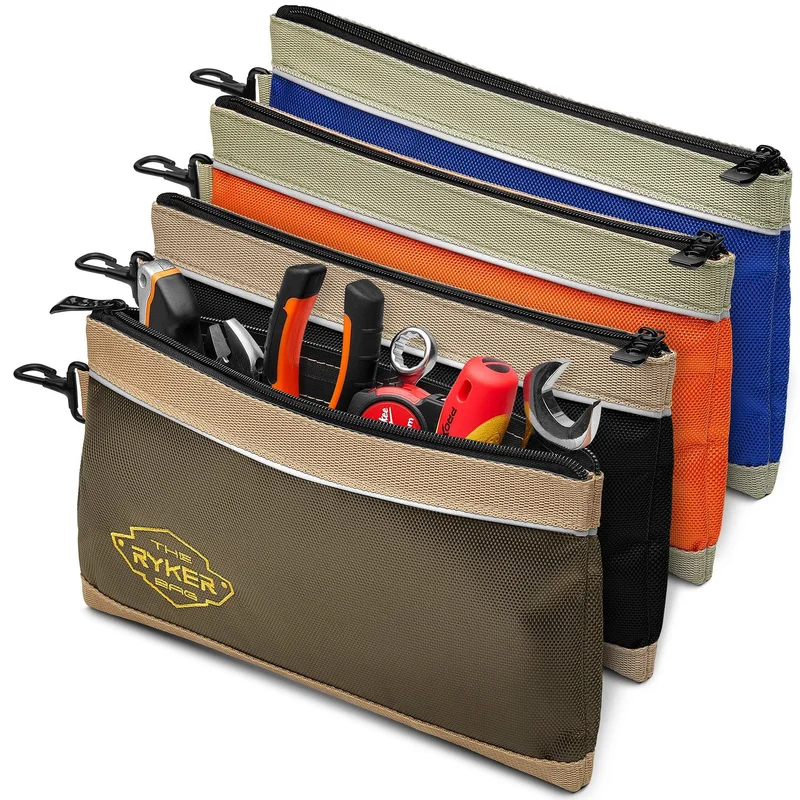 4 Colors Tool Pouches Zipper Bags set. EDC Pouch Small Tool Bag