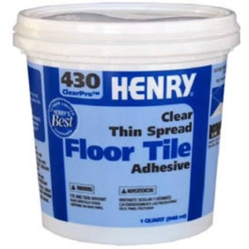 430 Thin-Spread Floor Tile Adhesive, Clear, 1-Qt.