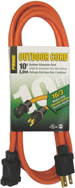 501610 10 16/3 SJTW ORANGE OUTDOOR EXT CORD