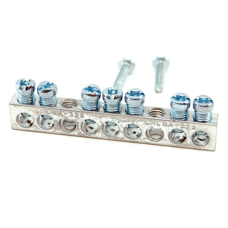 50A ground bar, 7 terminal