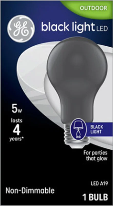 5W A19 Med LED~ Blacklight