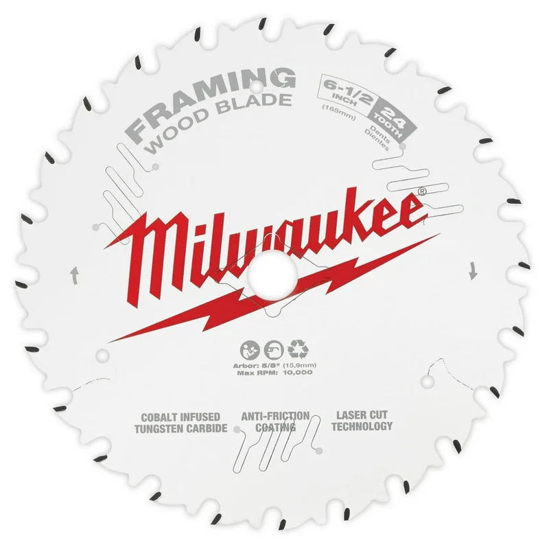 6-1/2 24T Framing Circular Saw Blade 2PK