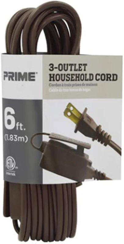 670609 9 16/2 SPT-2 3-OUTLET BROWN CORD