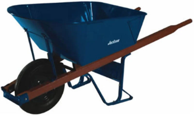 6CU JACKSON FOLDED STEEL WHEELBARROW