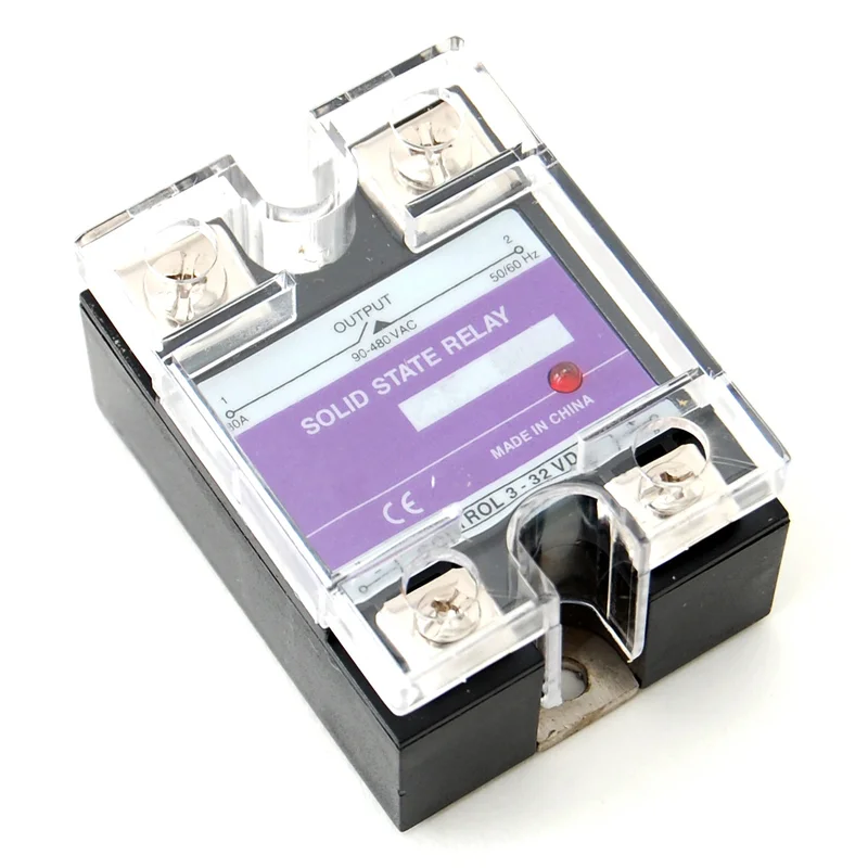 80 amp SSR, 12V DC input, 240V AC output