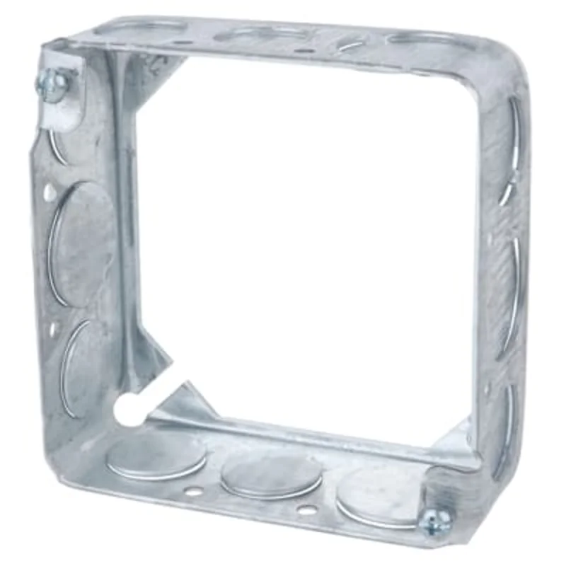 ABB Installation Steel City 4 SQ 1 1/2 BX EXT RING 1/2 3/4 KO 531511234-20R